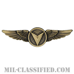 無人航空機システム章 (下士官用)（Unmanned Aircraft Systems (UAS) Operator, Enlisted）[カラー/燻し金/バッジ]の画像