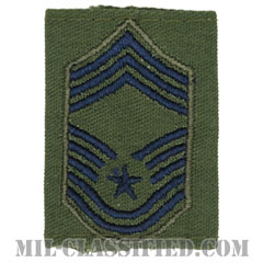 最上級曹長（Chief Master Sergeant）[サブデュード（Subdued）/ゴアテックスパーカー用スライドオン空軍階級章]の画像