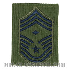 先任最上級曹長（First Sergeant (E-9)）[サブデュード（Subdued）/ゴアテックスパーカー用スライドオン空軍階級章]の画像