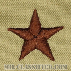 准将（Brigadier General (BG)）[デザート/空軍階級章/パッチ/ペア（2枚1組）]の画像