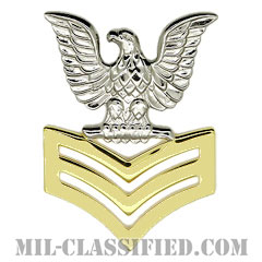 一等兵曹（ゴールド）（Petty Officer First Class, Good conduct）[カラー/キャップ用階級章/バッジ]画像