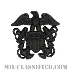 アメリカ海軍帽章 (将校用)（Navy Cap Device, Officer）[サブデュード（ブラックメタル）/キャップ用/バッジ]画像