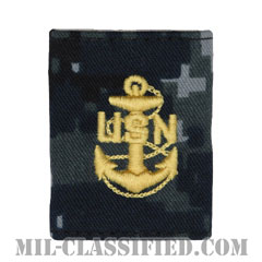 上等兵曹（Chief Petty Officer）[NWU Type1/ゴアテックスパーカー用スライドオン階級章]の画像