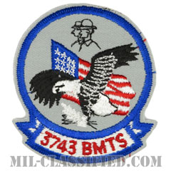 第3743基礎軍事訓練隊（3743rd Basic Military Training Squadron）[カラー/カットエッジ/パッチ]画像