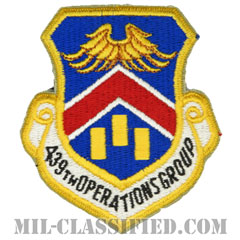 第439作戦群（439th Operations Group）[カラー/カットエッジ/ベルクロ付パッチ]の画像