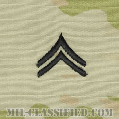 伍長（Corporal (CPL)）[OCP/階級章/チェスト用縫い付けパッチ]画像