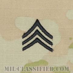 軍曹（Sergeant (SGT)）[OCP/階級章/チェスト用縫い付けパッチ]画像