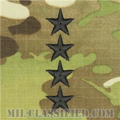 大将（General (GEN)）[OCP（7C）/階級章/チェスト用縫い付けパッチ]の画像