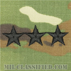 中将（Lieutenant General (LTG)）[OCP（7C）/階級章/キャップ用縫い付けパッチ]の画像