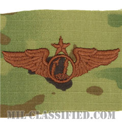 遠隔操縦航空機センサーオペレーター章 (シニア)（Remotely Piloted Aircraft Sensor Operator Badge, Senior）[OCP/ブラウン刺繍/パッチ]の画像