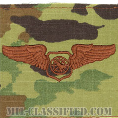 空中戦闘管制章 (ベーシック)（Air Battle Manager Badge, Basic）[OCP/ブラウン刺繍/パッチ]画像