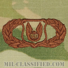 作戦支援章 (ベーシック)（Operations Support Badge, Basic）[OCP/ブラウン刺繍/パッチ]の画像