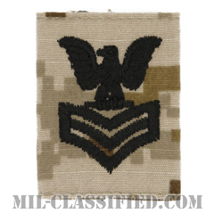 一等兵曹（Petty Officer First Class）[NWU Type2（AOR1）/ユニフォーム・パーカー用スライドオン階級章]画像
