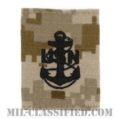 上等兵曹（Chief Petty Officer）[NWU Type2（AOR1）/ユニフォーム・パーカー用スライドオン階級章]の画像