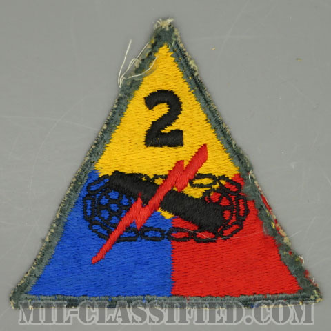 第2機甲師団（2nd Armored Division）[カラー/カットエッジ/パッチ/中古1点物]の画像
