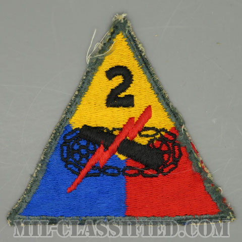 第2機甲師団（2nd Armored Division）[カラー/カットエッジ/パッチ/中古1点物]画像