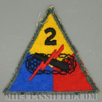 第2機甲師団（2nd Armored Division）[カラー/カットエッジ/パッチ/中古1点物]画像