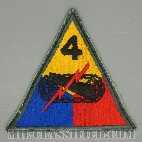 第4機甲師団（4th Armored Division）[カラー/カットエッジ/パッチ/中古1点物]画像