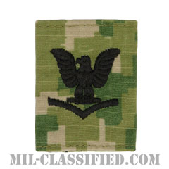 三等兵曹（Petty Officer Third Class）[NWU Type3（AOR2）/ユニフォーム・パーカー用スライドオン階級章]の画像