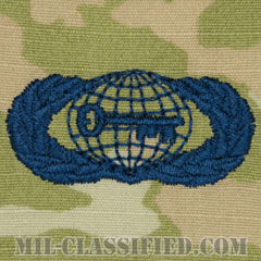 情報章 (ベーシック)（Intelligence Badge, Basic）[OCP/宇宙軍ブルー刺繍/パッチ]画像