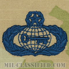 情報章 (マスター)（Intelligence Badge, Master）[OCP/宇宙軍ブルー刺繍/パッチ]画像