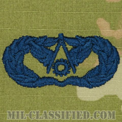 土木技師（建設）章 (ベーシック)（Civil Engineer Badge, Basic）[OCP/宇宙軍ブルー刺繍/パッチ]画像