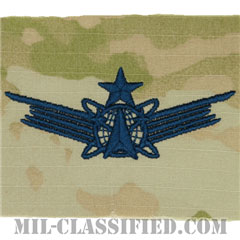 宇宙運用章 (シニア)（Space Operations Badge/Space Badge, Senior）[OCP/宇宙軍ブルー刺繍/パッチ]の画像