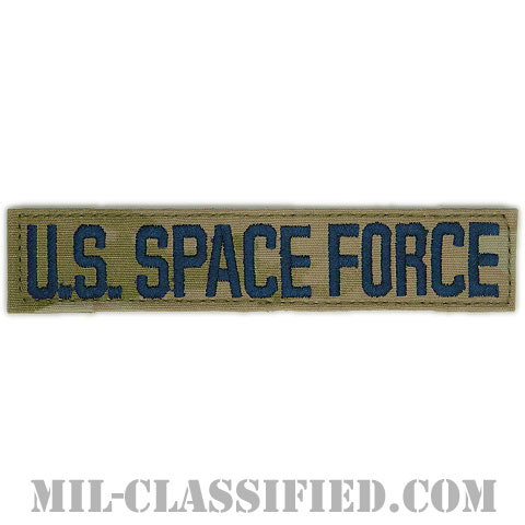 U.S.SPACE FORCE [OCP/ブルー刺繍/宇宙軍ネームテープ/ベルクロ付パッチ]の画像