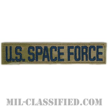 U.S.SPACE FORCE [OCP/ブルー刺繍/宇宙軍ネームテープ/ベルクロ付パッチ]画像
