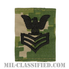 一等兵曹（Petty Officer First Class）[NWU Type3（AOR2）/ユニフォーム・パーカー用スライドオン階級章]の画像