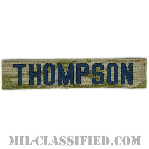 THOMPSON [OCP/ブルー刺繍/宇宙軍ネームテープ/ベルクロ付パッチ]の画像