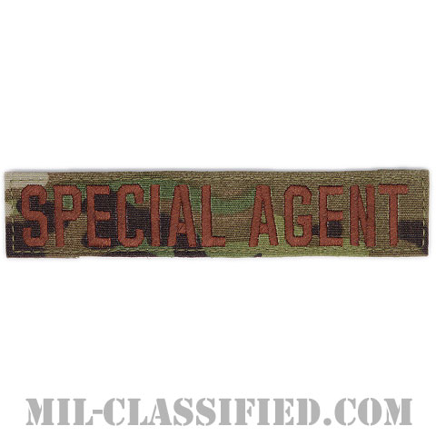SPECIAL AGENT（Office of Special Investigations/アメリカ空軍特別捜査局特別捜査官） [OCP（7C）/ブラウン刺繍/空軍ネームテープ/ベルクロ付パッチ]の画像