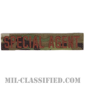 SPECIAL AGENT（Office of Special Investigations/アメリカ空軍特別捜査局特別捜査官） [OCP（7C）/ブラウン刺繍/空軍ネームテープ/ベルクロ付パッチ]画像
