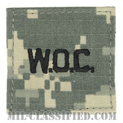 准尉候補生（Warrant Officer Candidate (W.O.C)）[UCP（ACU）/階級章/ベルクロ付パッチ]画像