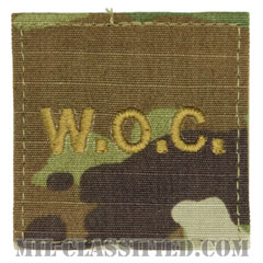 准尉候補生 (ゴールド刺繍)（Warrant Officer Candidate (W.O.C)）[OCP（7C）/階級章/ベルクロ付パッチ]の画像