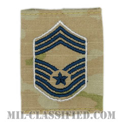 最上級曹長（Chief Master Sergeant）[OCP/ゴアテックスパーカー用スライドオン宇宙軍階級章]の画像