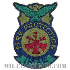 防火章（Fire Protection Badge, Assistant Fire Chief）[サブデュード/ブルー刺繍/パッチ]画像
