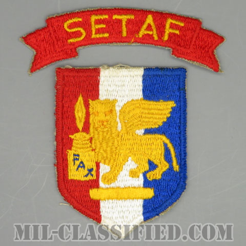 南ヨーロッパタスクフォース（Southern European Task Force）[カラー/カットエッジ/パッチ/SETAFタブ付/1点物]の画像