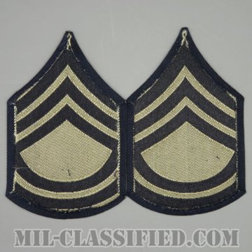 技術軍曹 (T/SGT)（Technical Sergeant 2nd Grade）[機械織りタイプ/階級章（1942-1948）/パッチ/ペア（2枚1組）/1点物]の画像
