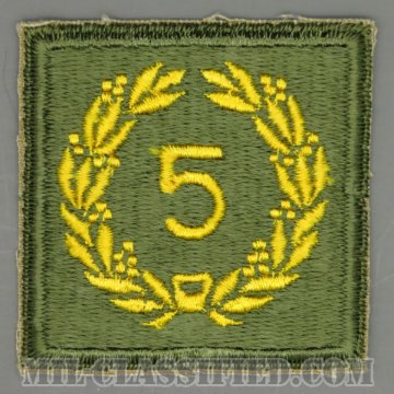 部隊勲功章 (フィフス)（Meritorious Service Unit Plaque, Fifth Award）[カラー/カットエッジ/パッチ/ペア（2枚1組）]画像
