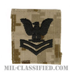 二等兵曹（Petty Officer Second Class）[NWU Type2（AOR1）/キャップ用階級章/パッチ]画像