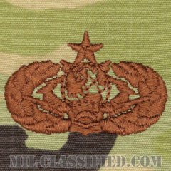 サイバースペース支援章 (シニア)（Cyberspace Support Badge, Senior）[OCP/ブラウン刺繍/パッチ]の画像
