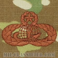 部隊支援記章 (マスター)（Force Support Badge, Master）[OCP/ブラウン刺繍/パッチ]の画像