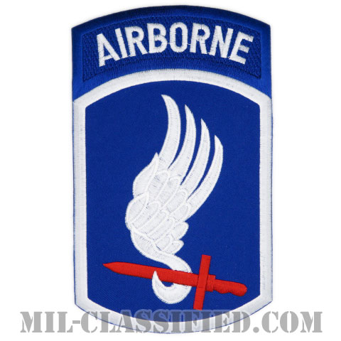 第173空挺旅団（173rd Airborne Brigade）[カラー/カットエッジ/Lサイズ（大）/バックパッチ（背中用）/ノベルティ]画像