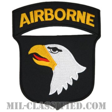 第101空挺師団（101st Airborne Division）[カラー/メロウエッジ/Lサイズ（大）/バックパッチ（背中用）/ノベルティ]画像