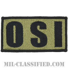 OSI（空軍特別捜査局）（Office of Special Investigations）[OCP/ブラック刺繍/メロウエッジ/ベルクロ付パッチ]画像