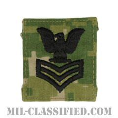 一等兵曹（Petty Officer First Class）[NWU Type3（AOR2）/キャップ用階級章/パッチ]画像