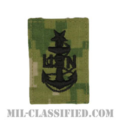 上級上等兵曹（Senior Chief Petty Officer）[NWU Type3（AOR2）/キャップ用階級章/パッチ]画像