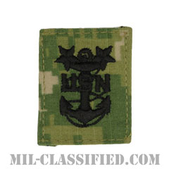 最先任上等兵曹（Master Chief Petty Officer）[NWU Type3（AOR2）/キャップ用階級章/パッチ]画像