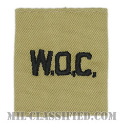 准尉候補生（Warrant Officer Candidate (W.O.C)）[デザート/ゴアテックスパーカー用スライドオン階級章]画像